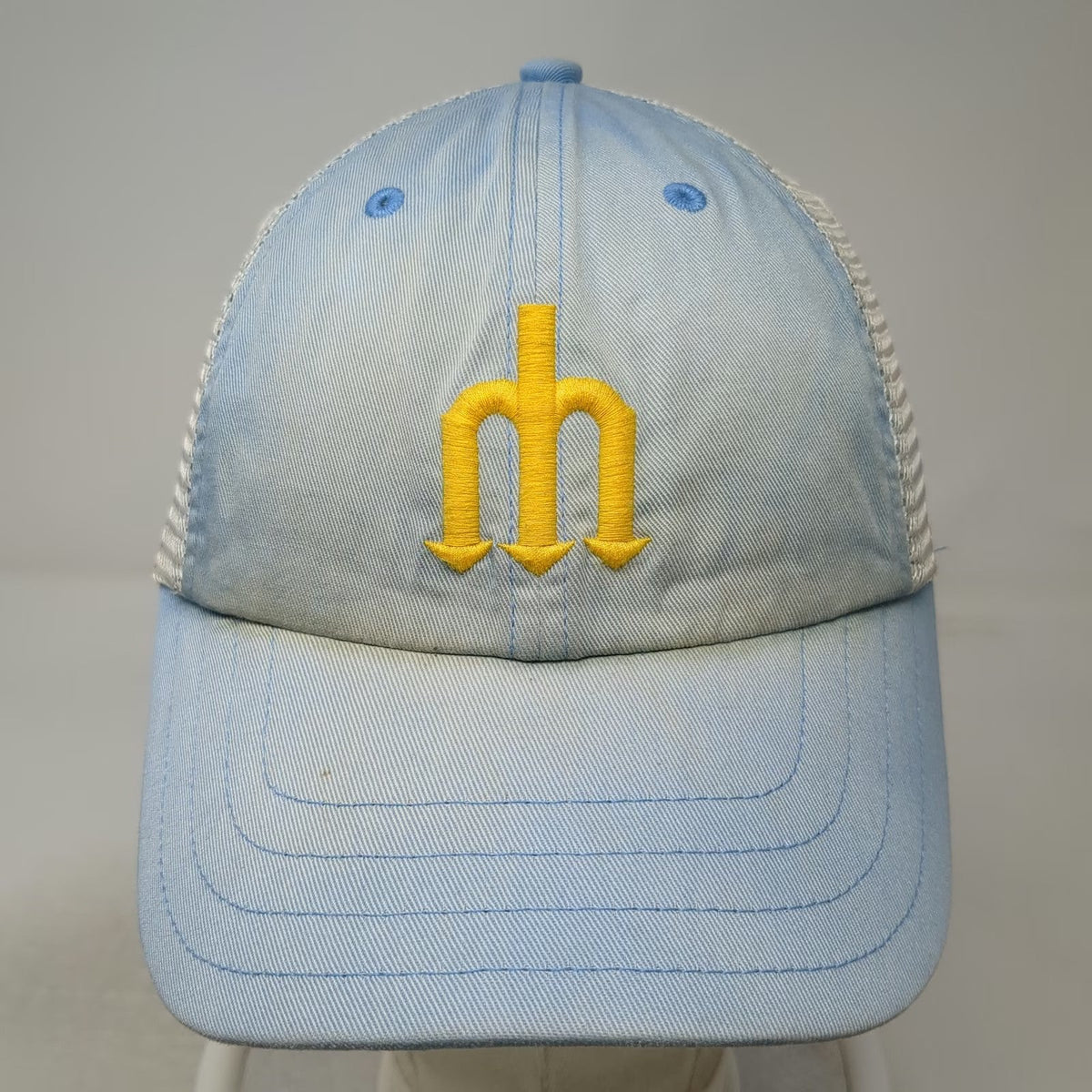 Seattle Mariners MLB Nike Blue One Size Trucker Hat Trident Logo Mesh Snapback