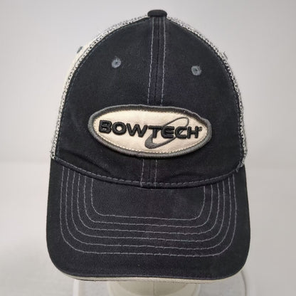 BowTech Baseball Cap Black One Size Mesh Trucker Hat Eugene OR Strapback