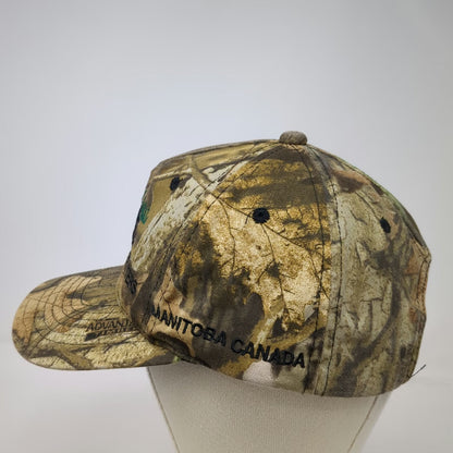 AJM 5 Panel Brown Camo One Size Bear Manitoba Canada Outfitter Hunting Hat