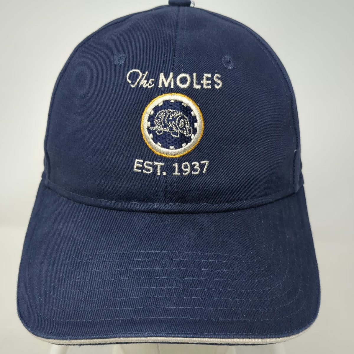 Cap America Baseball Cap Blue One Size The Moles Est 1937 Cotton Slideback Hat