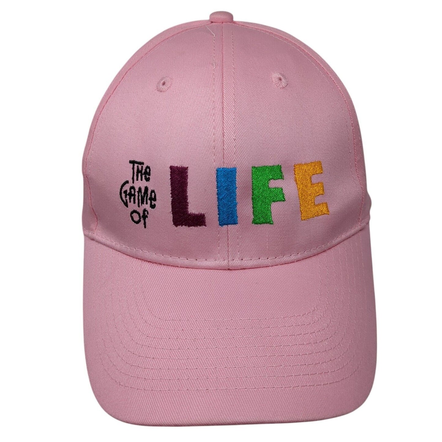 The Game of Life Strapback Hat Pink One Size Adjustable Embroidered 6 Panel Otto