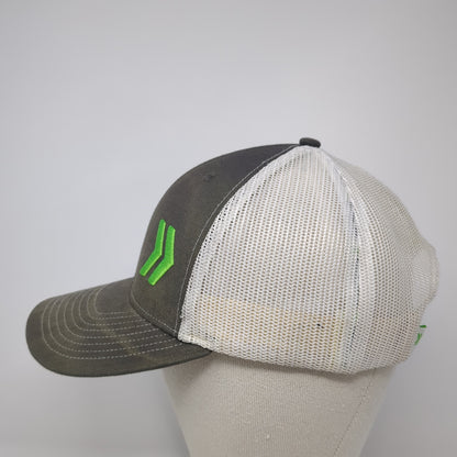 Get Moving Forward Snapback Trucker Hat Gray One Size Mesh Back Outdoor