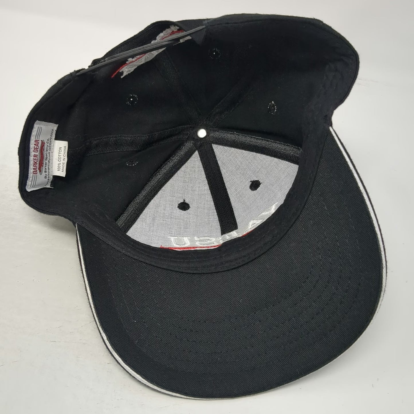 Barker Gear Yaesu The Radio Hat Black One Size Snapback Cotton Structured Logo