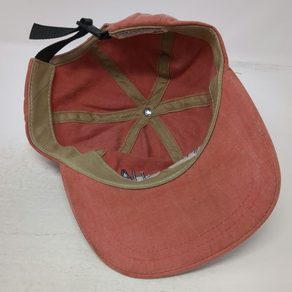 New England Cap Red One Size Baseball Menemsha Marthas Vineyard Made in USA Hat
