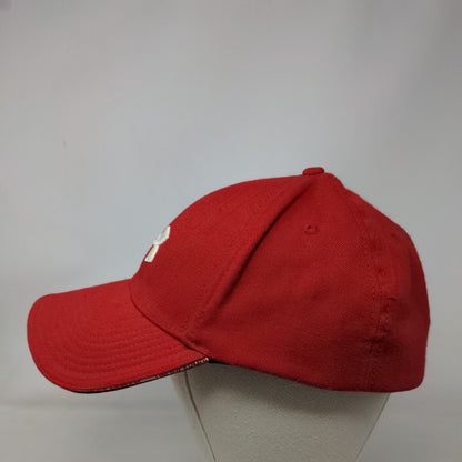 Under Armour Fitted Hat Red One Size Embroidered Control Fit 6 Panel