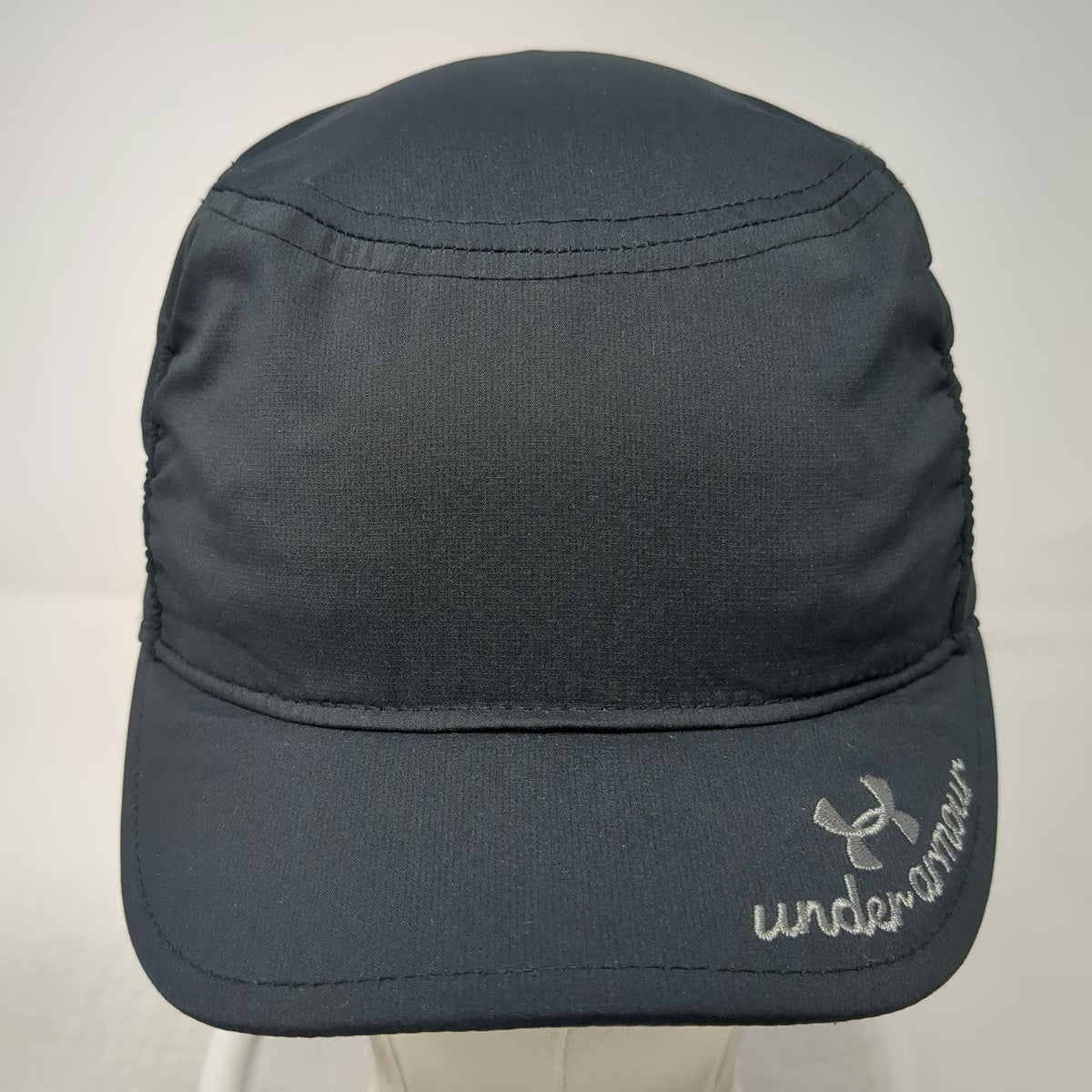 Under Armour Army Cap Black One Size Heatgear Slideback Logo Training Hat