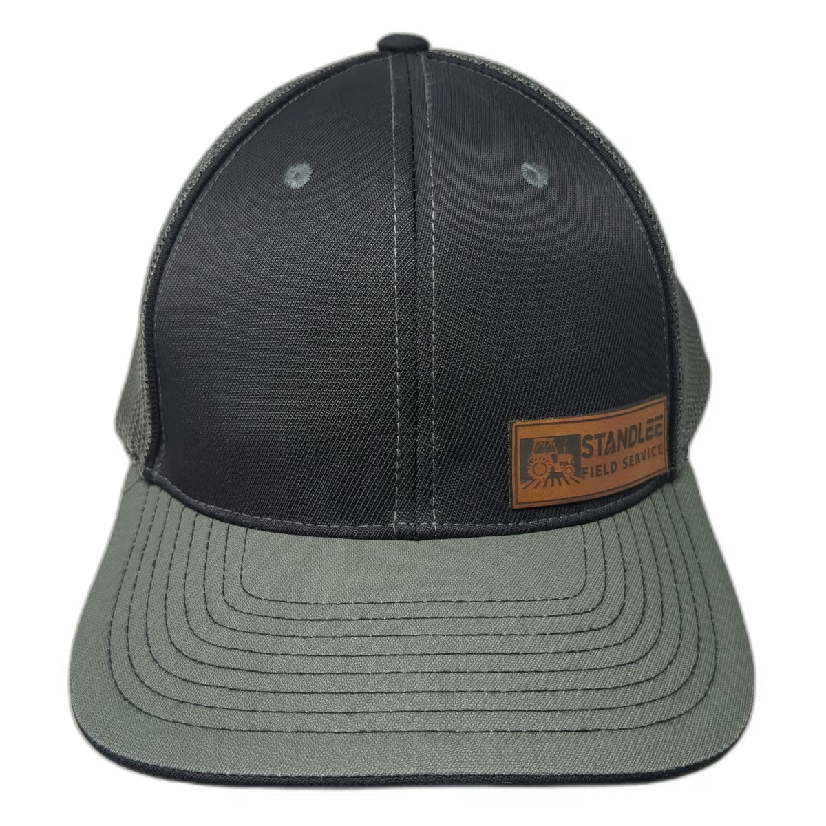 Pacific Headwear Baseball Cap Gray XL Standlee Field Service Mesh Stretch Hat