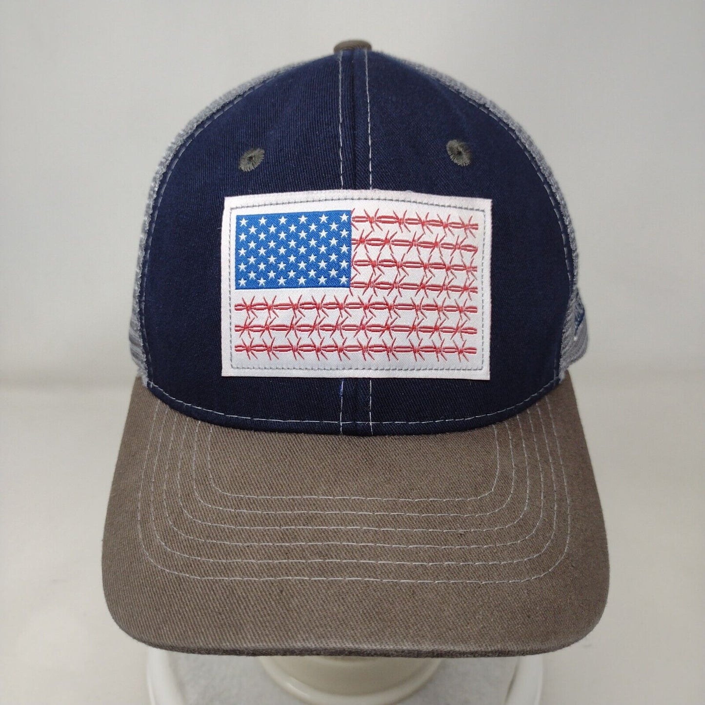 Flag Patch Snapback Mesh Back Trucker Hat Multi OSFA Valley Country Store