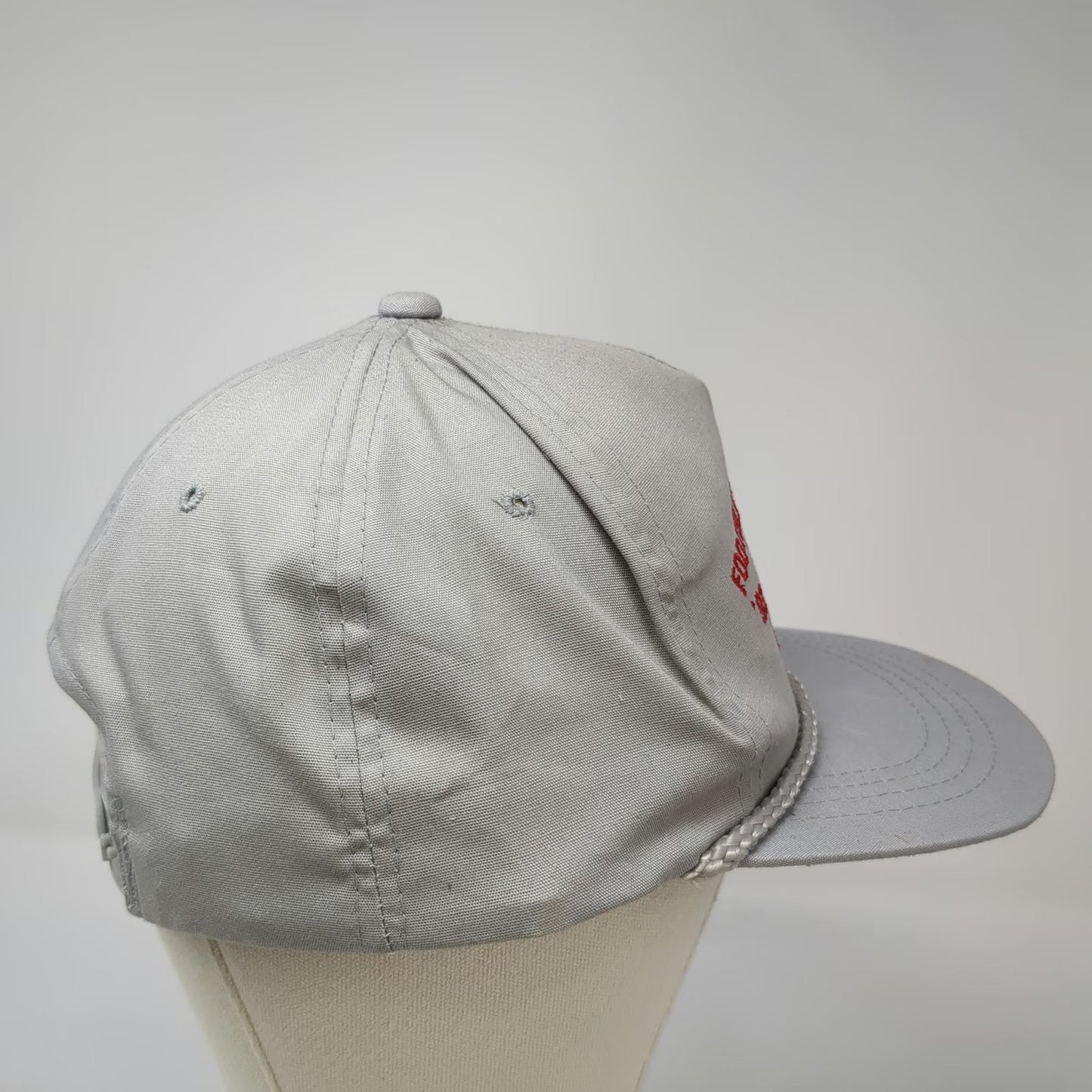 Yupoong Trucker Gray Vintage 1991 Rope Snapback Forest Fire Salvage B.N.F. hat