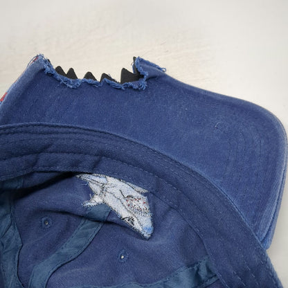 Meds Maps Cape Cod Shark Bite Blue One Size Baseball Cap Splatter Graphic Hat