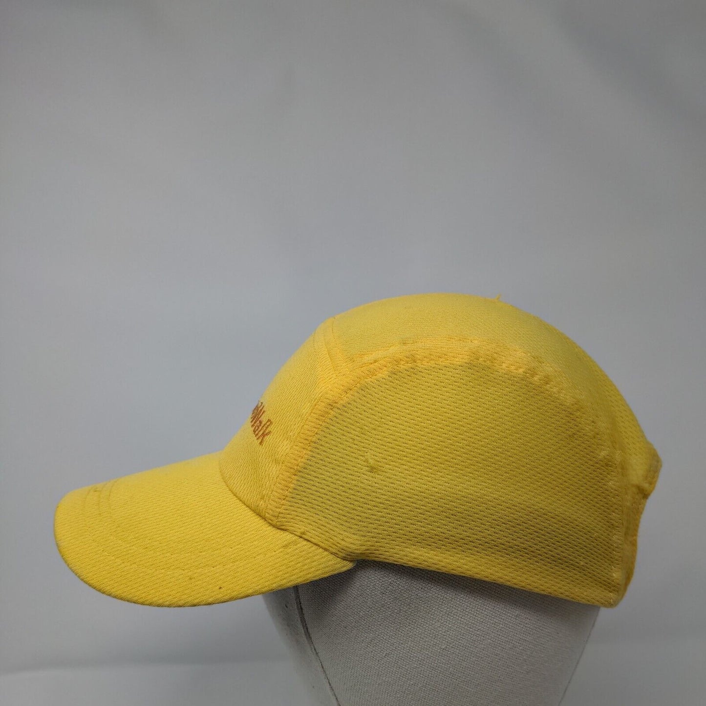 Boise Run Walk Strapback 5 Panel Hat Yellow One Size Embroidered