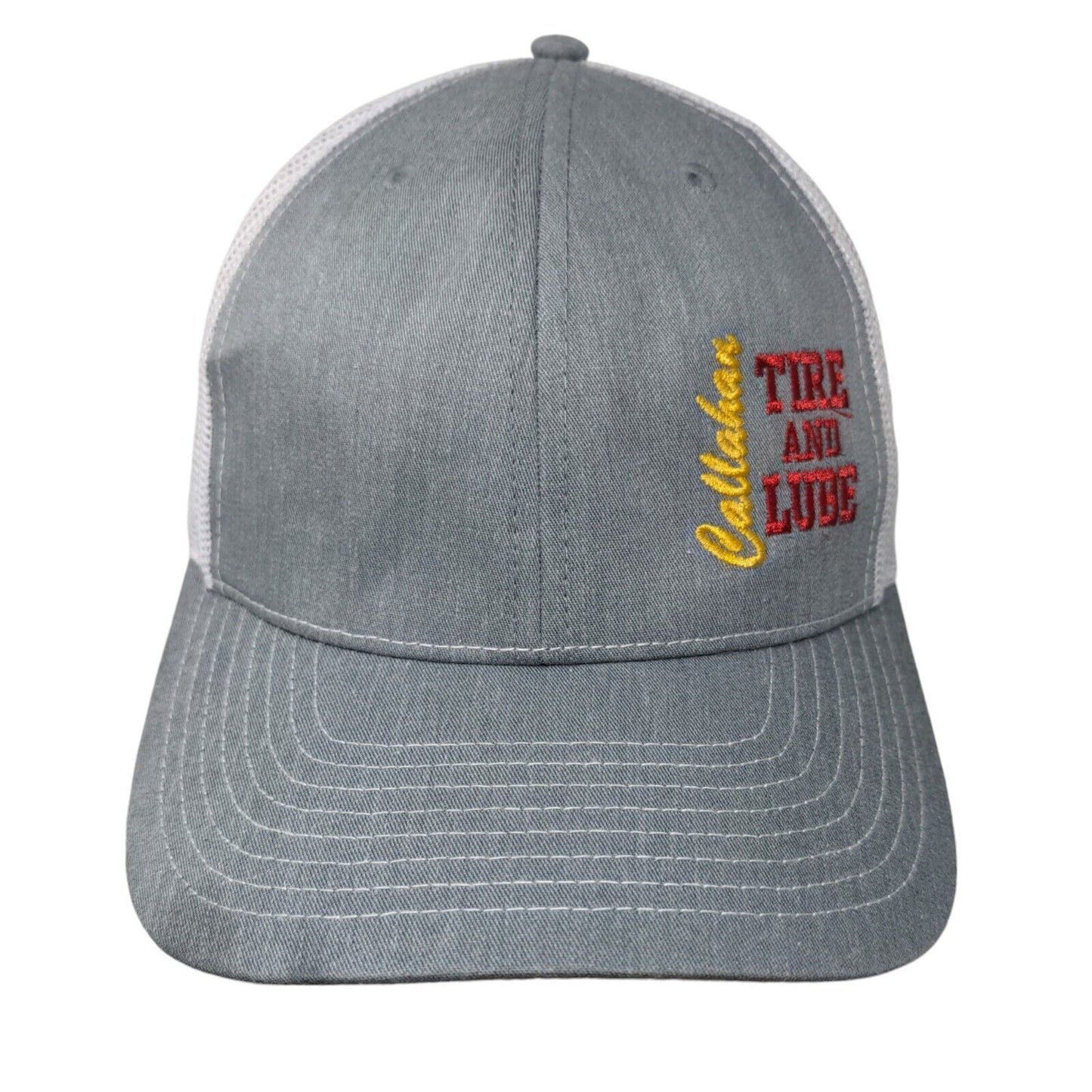 Callahan Tire And Lube Snapback Trucker Hat Gray One Size Colorblock