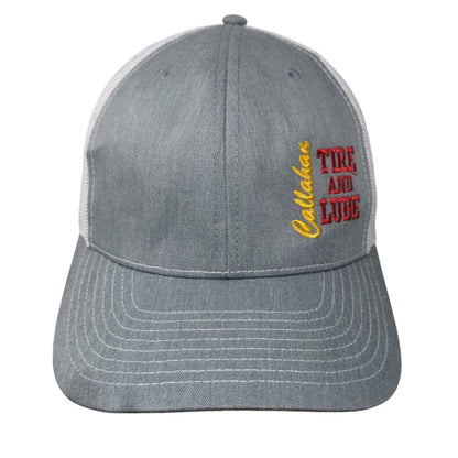 Callahan Tire And Lube Snapback Trucker Hat Gray One Size Colorblock