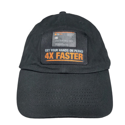 Home Depot Pro Xtra Hands On Perks 4X Faster Card Slideback Hat Black One Size