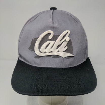 Cali Bear Snapback Hat Gray One Size Adjustable Colorblock Ace Cap Inc