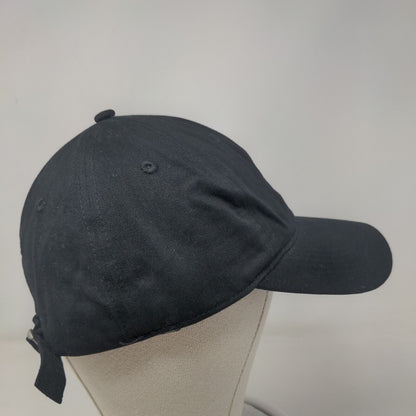 Minnie Mouse Slideback Hat Black One Size Adjustable Embroidered Disney