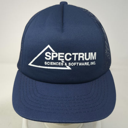 Xpres Caps Trucker Hat Blue One Size Spectrum Sciences & Software Mesh Snapback