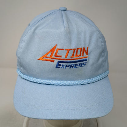 Imperial 5 Panel Blue Hat One Size Action Express Rope Mesh Back USA Made