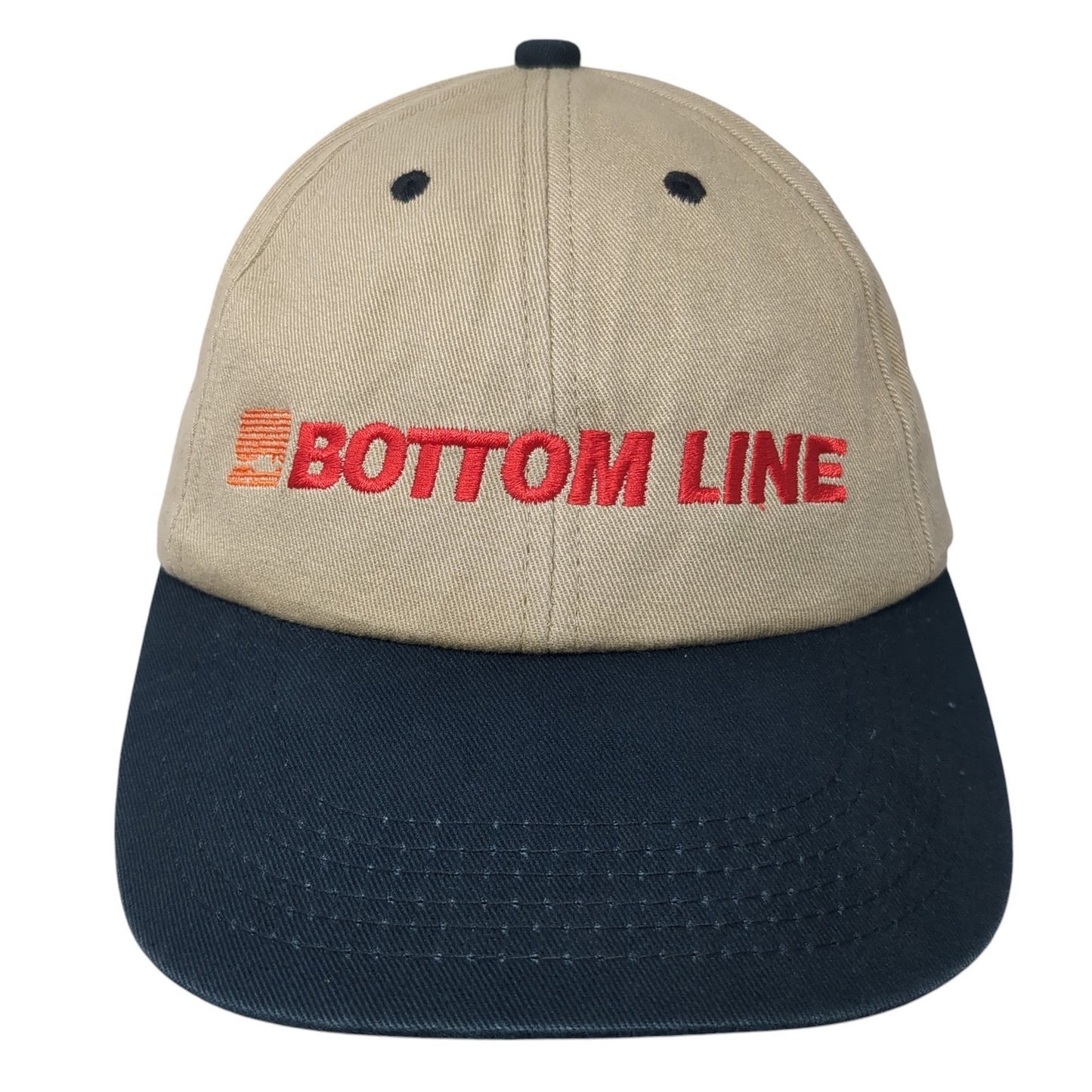 Bottom Line Baseball Cap Brown OS Adjustable Embroidered 6 Panel K-Products