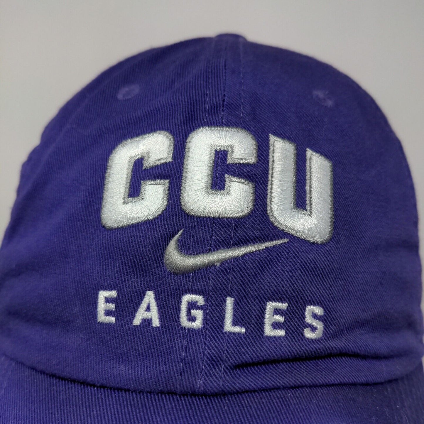 Nike Heritage 86 Dri Fit Men's Slideback Hat Purple OSFM Embroidered CCU Eagles