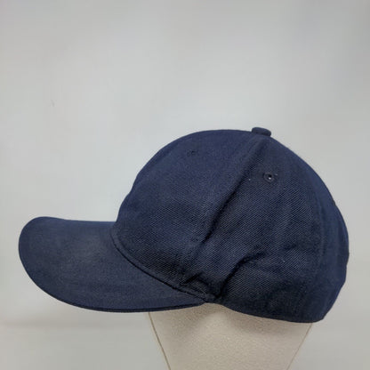 KB Ethos Fitted Hat Blue 7 3/8 Large Breathable Vented Holes 6 Panel Blank
