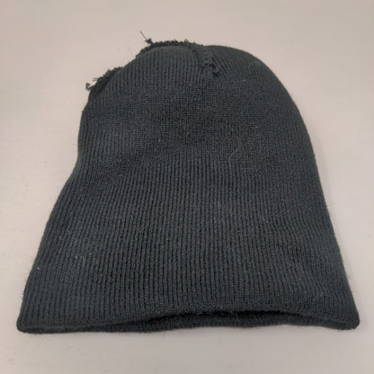 Moonlight Ride on The Wave 15 Beanie Hat Black One Size Knitted Pom Pom Fleece