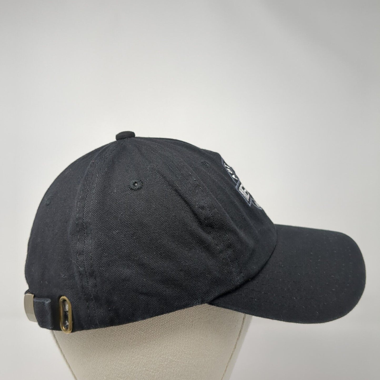 New Smyrna Authentic Beach Slideback Baseball Cap Black OS Adjustable 6 Panel