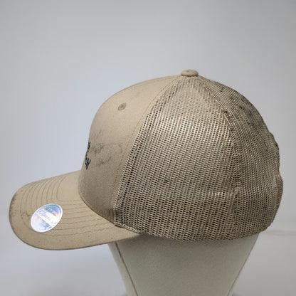KBETHOS Ditch Witch Logo Trucker Hat Beige One Size Mesh Back Snapback Graphic