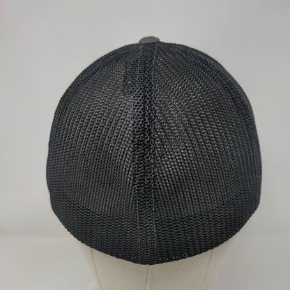 Navajo Mesa Farms Fitted Trucker Hat Gray S/M Flexfit Richardson
