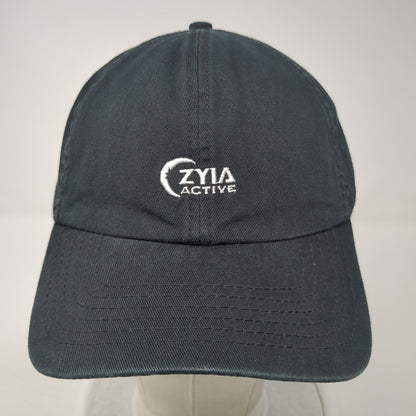Zyia Active Est. 2017 Slideback Baseball Cap Black OS Adjustable Embroidered