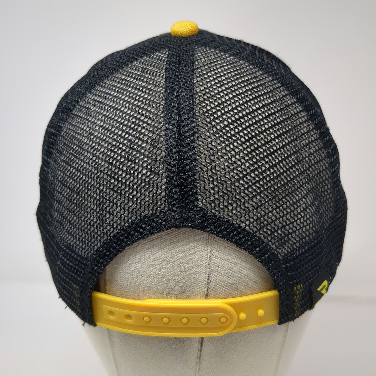 RealTree Trucker Hat Black Yellow One Size Husky Liners Patch Mesh Snapback