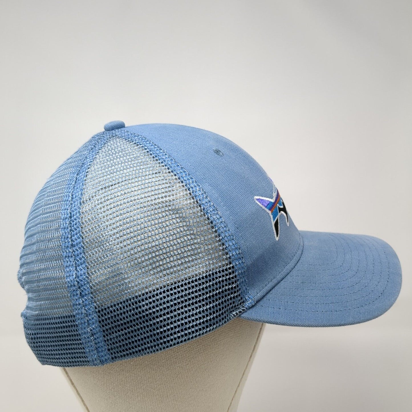 Patagonia Snapback Trucker Hat Blue OS Adjustable Embroidered Mesh Back 6 Panel
