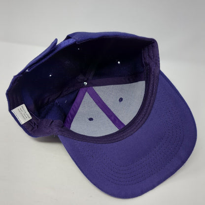 Unbranded Strapback Hat Purple One Size Adjustable Blank 6 Panel