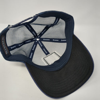 Simms Fishing Products Snapback Mesh Back Trucker Hat Blue One Size
