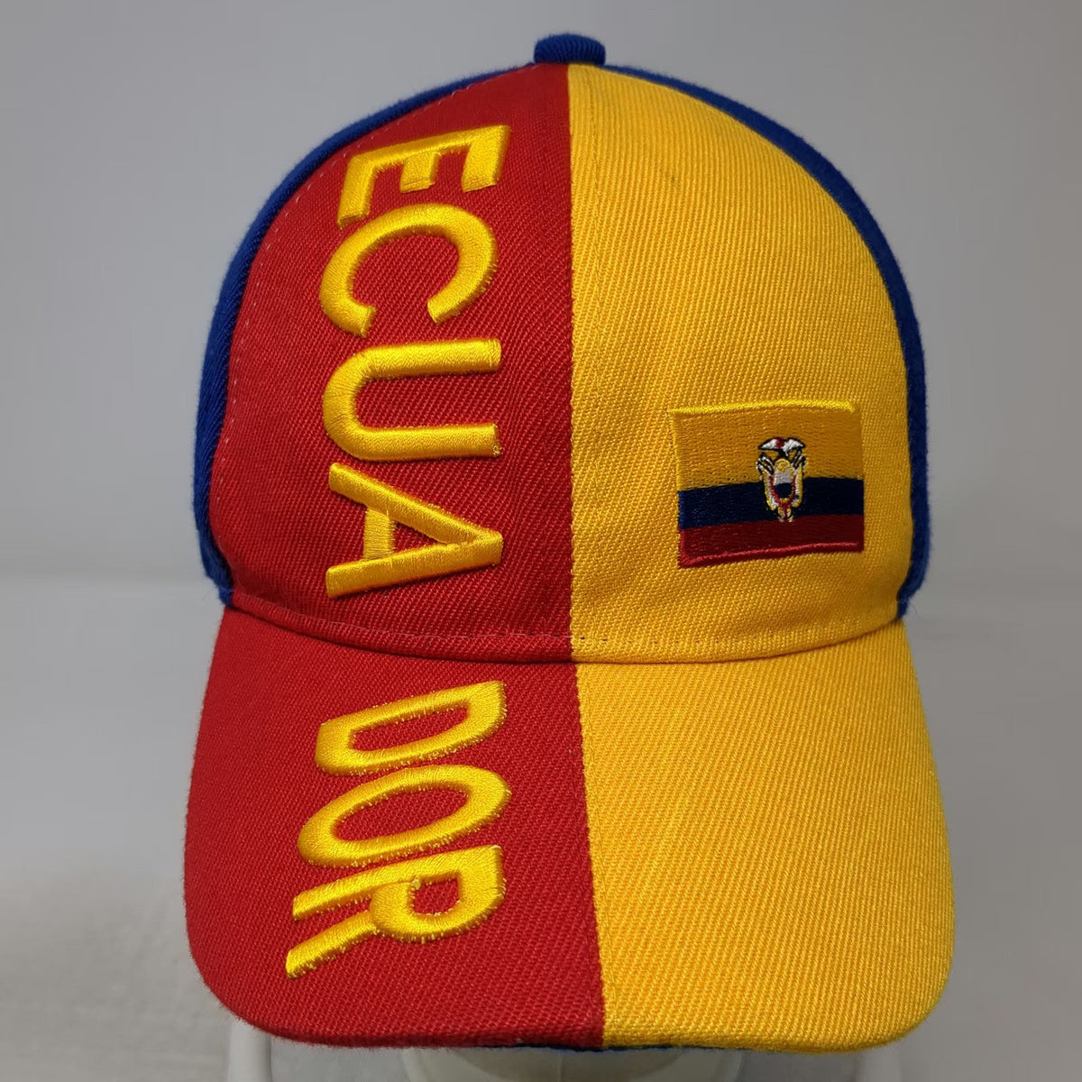 Baseball Cap Blue Red Yellow One Size Ecuador Embroidery Strapback Flag Hat