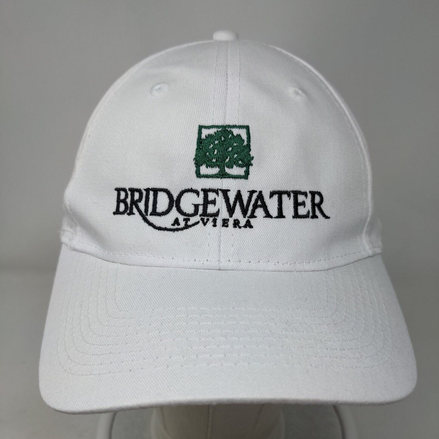 Bridgewater At Viera Strapback Hat White One Size Embroidered Port & Company