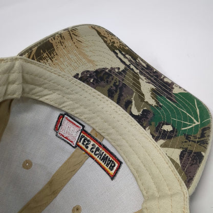 Go USA Baseball Cap Green One Size Camo Tires Les Schwab Logo Strapback Hat