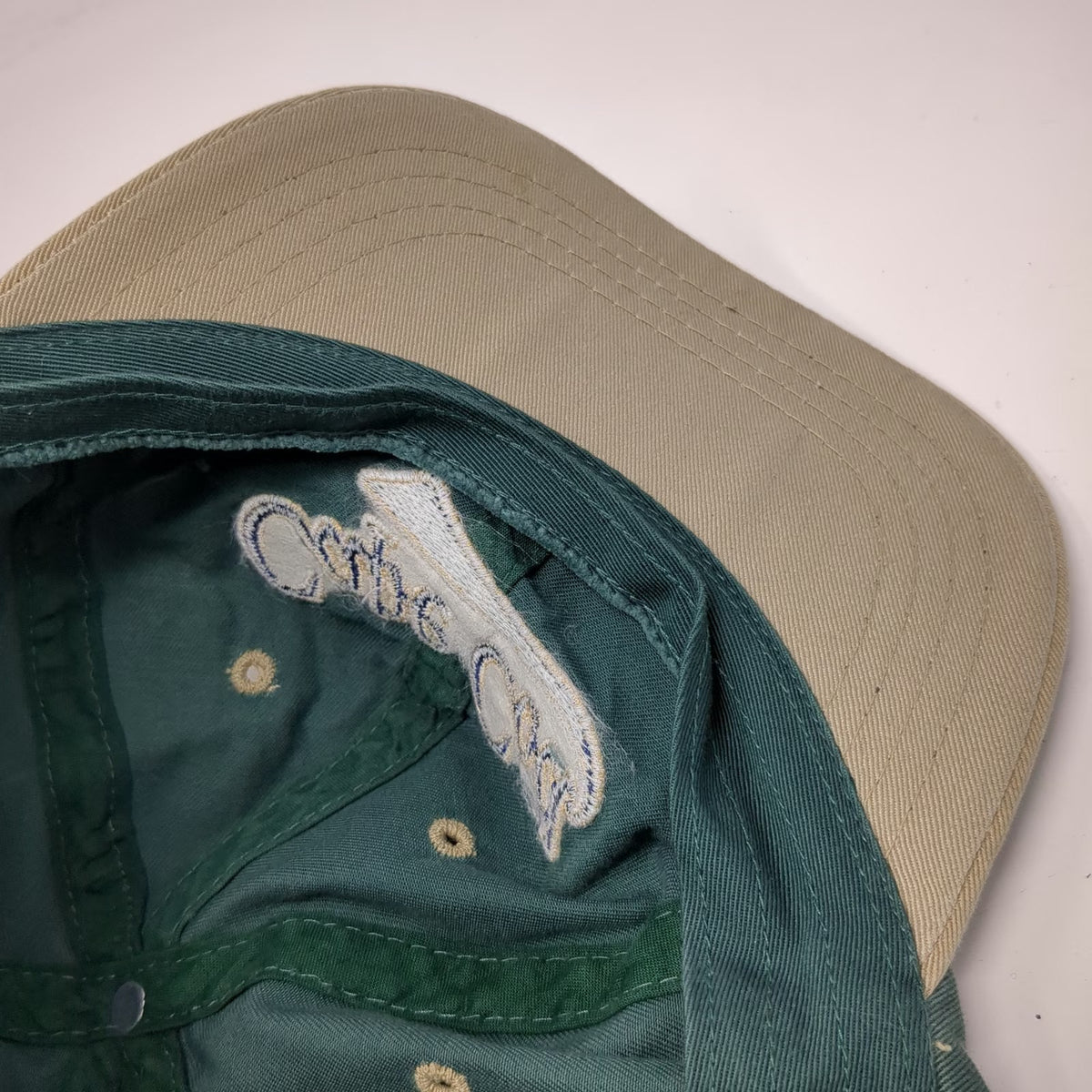Outdoor Cap Cape Cod Baseball Cap Green Beige One Size Slideback Embroidery Hat