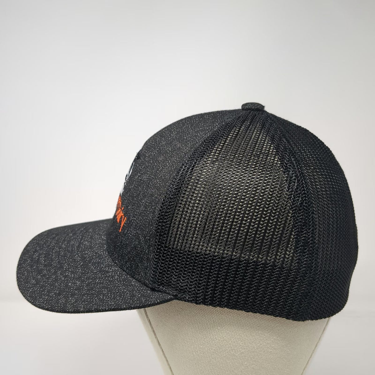 Pacific Headwear Baseball Cap Black XL Bettencourt Dairy Mesh Flex Fit Hat
