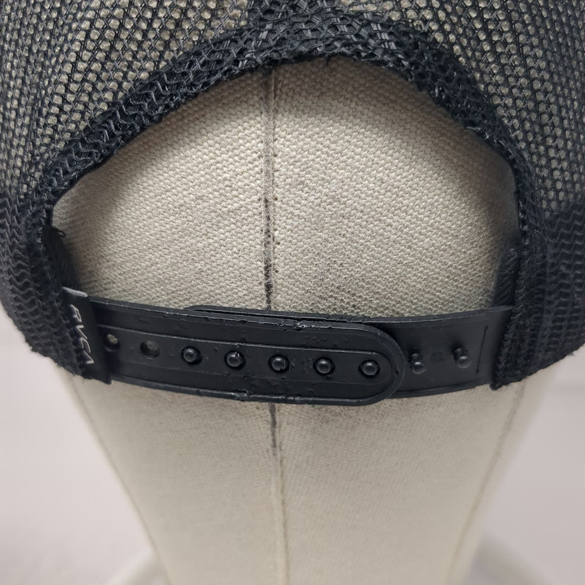 RVCA Trucker Hat Black One Size Mesh Back Snapback Foam Front Logo Patch