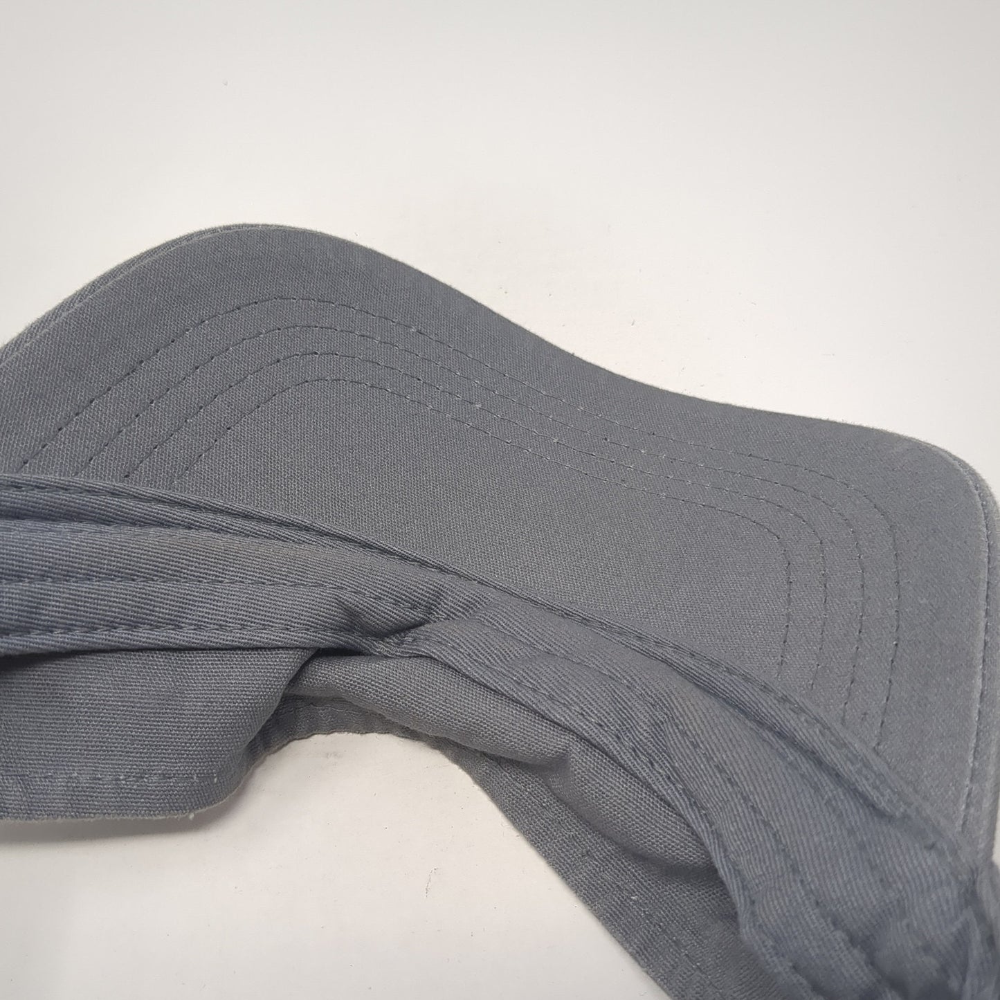 Unbranded Slideback Sun Visor Hat Gray One Size Adjustable Solid Blank