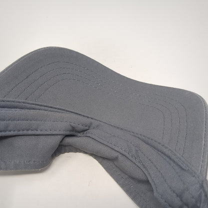 Unbranded Slideback Sun Visor Hat Gray One Size Adjustable Solid Blank