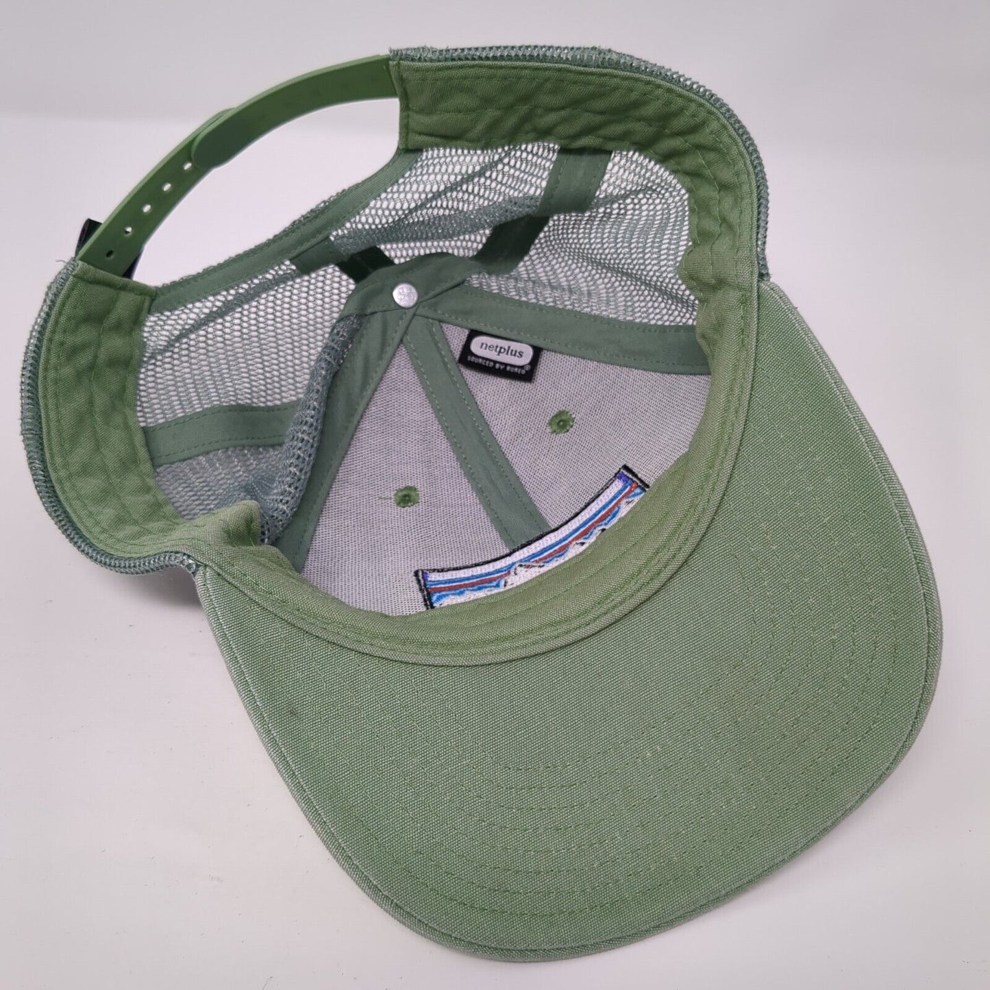 Patagonia Snapback Mesh Back Trucker Hat Green One Size Solid NetPlus