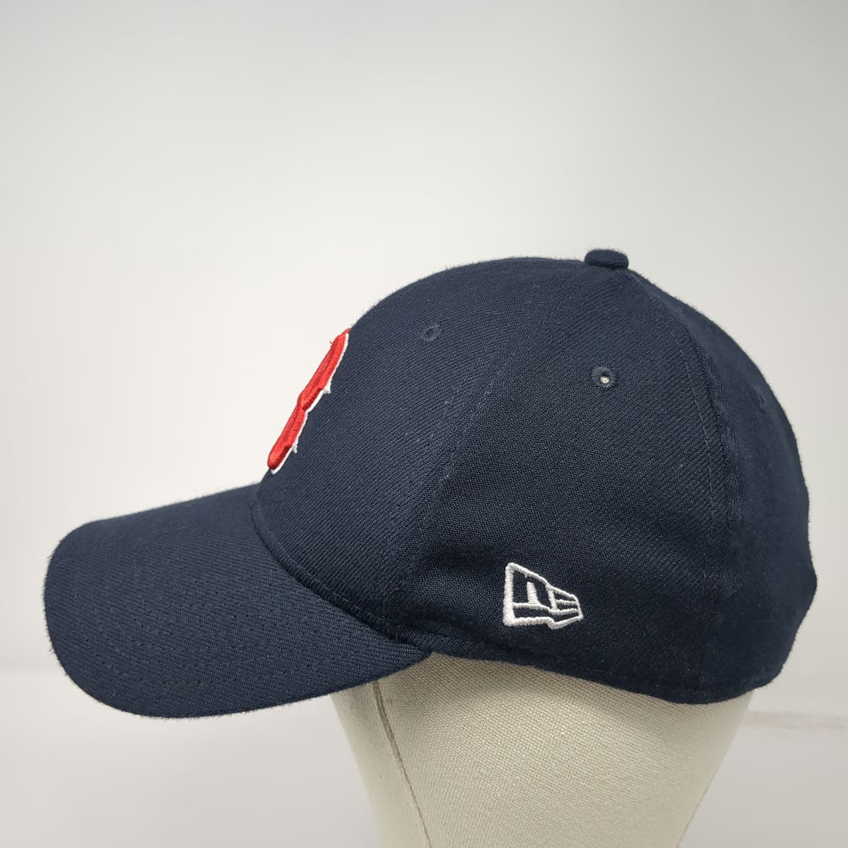Boston Red Sox MLB New Era Baseball Cap Blue L Hat Curved Brim Stretch 39THIRTY