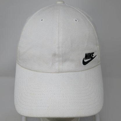 Nike Baseball Cap White One Size Slideback Embroidered Logo Swoosh Sport Hat