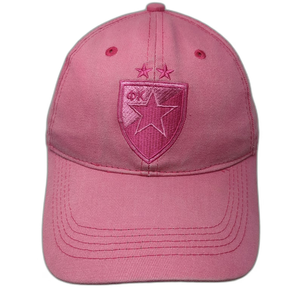 FK Crvena Zvezda Baseball Cap Pink One Size Red Star Belgrade Slideback Hat