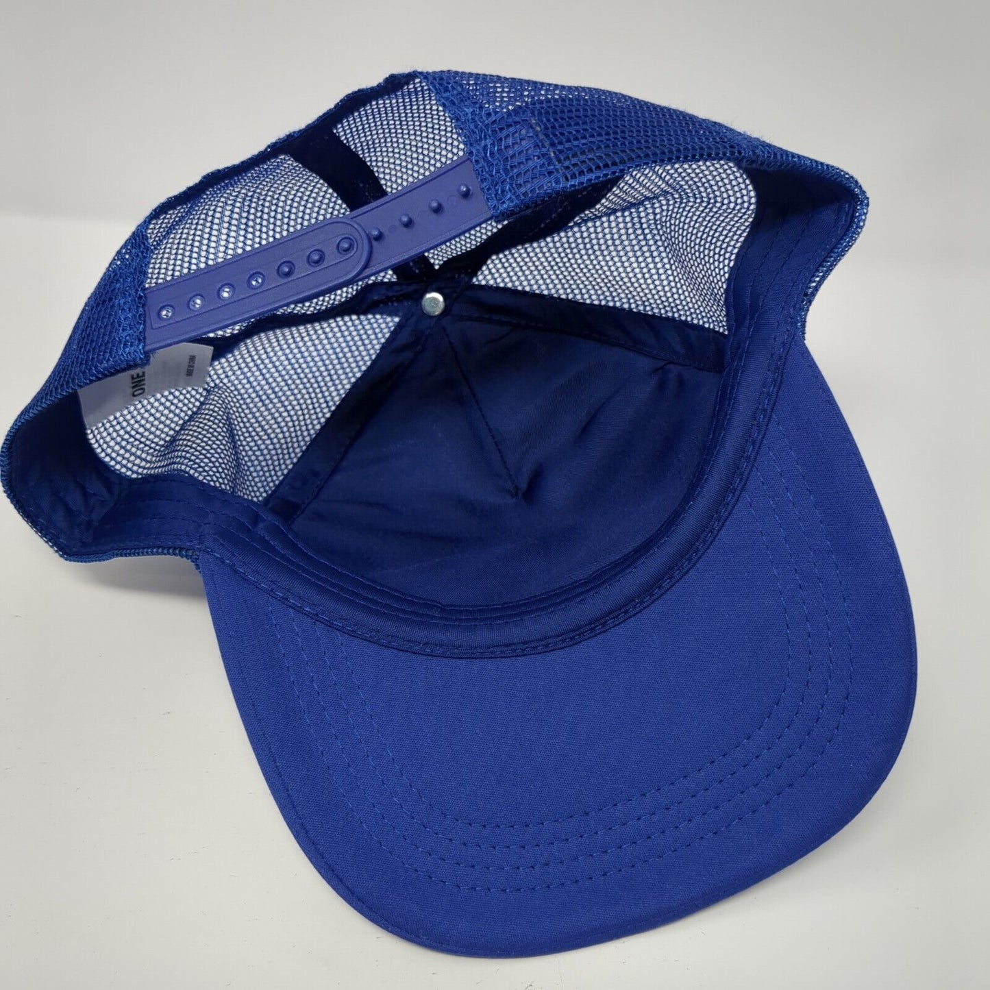 Flag of Australia Snapback Mesh Back Trucker Hat Blue One Size Solid