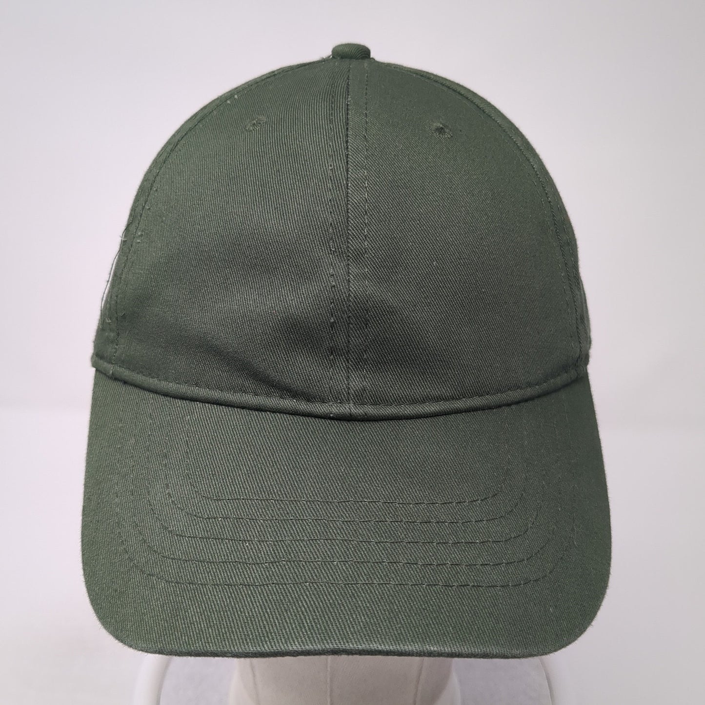 Unbranded Strapback Hat Green One Size Adjustable Solid Blank Outdoor