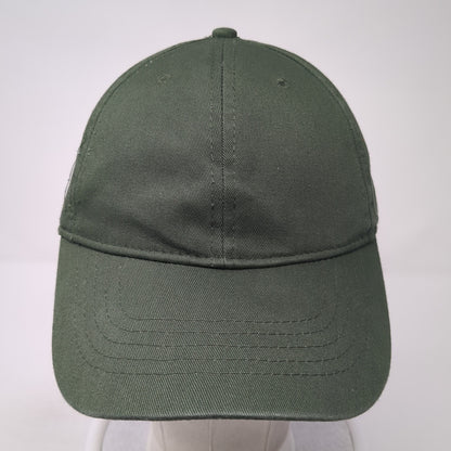 Unbranded Strapback Hat Green One Size Adjustable Solid Blank Outdoor