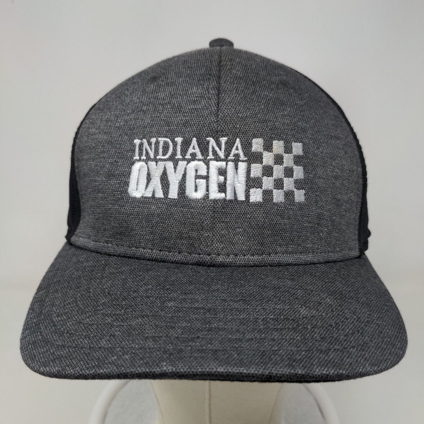 Cap America Men's Strapback Hat Gray Indiana Oxygen Embroidered Logo
